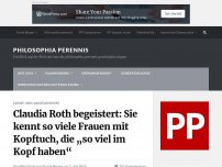 Bild zum Artikel: Claudia Roth begeistert: Sie kennt so viele Frauen mit Kopftuch, die „so viel im Kopf haben“