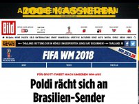 Bild zum Artikel: Für Spott nach Jogis Aus - Poldi rächt sich an Brasilien-Sender