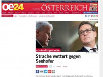 Bild zum Artikel: Strache wettert gegen Seehofer