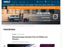 Bild zum Artikel: Menschenmenge attackiert Paar mit Stühlen und Flaschen