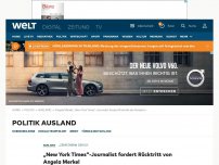 Bild zum Artikel: „New York Times“-Journalist fordert Rücktritt von Angela Merkel