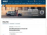 Bild zum Artikel: Die SPD buhlt jetzt um Gunst der Russlanddeutschen