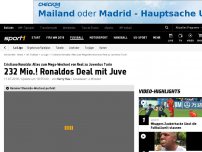 Bild zum Artikel: Mega-Deal perfekt! Ronaldo wechselt zu Juve