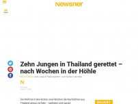 Bild zum Artikel: Zehn Jungen in Thailand gerettet – nach Wochen in der Höhle