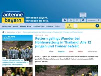 Bild zum Artikel: Rettern gelingt Wunder bei Höhlenrettung in Thailand: Alle 12 Jungen und Trainer befreit