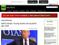 Bild zum Artikel: NATO-Streit: Trump droht mit Austritt der USA