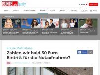 Bild zum Artikel: Krasse Maßnahme: Zahlen wir bald 50 Euro Eintritt für die Notaufnahme?