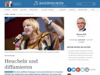 Bild zum Artikel: Heucheln und diffamieren