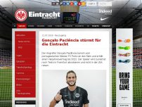 Bild zum Artikel: Gonçalo Paciência stürmt für die Eintracht