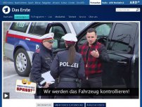 Bild zum Artikel: Reingelegt: Andreas Gabalier in der Fahrzeugkontrolle