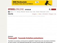 Bild zum Artikel: Schottland: Trump golft - Tausende Schotten protestieren