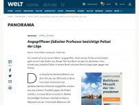 Bild zum Artikel: Angegriffener jüdischer Professor bezichtigt Polizei der Lüge