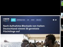 Bild zum Artikel: Nach Aufnahme-Blockade von Italien: Deutschland nimmt 50 gerettete Flüchtlinge auf