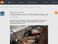 Bild zum Artikel: Deutschland nimmt 50 Bootsflüchtlinge auf