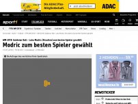 Bild zum Artikel: Modric zum besten Spieler des WM-Turniers gewählt