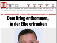 Bild zum Artikel: Flüchtlings-Junge Saddam (10) - Dem Krieg entkommen, in der Elbe ertrunken