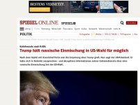 Bild zum Artikel: Nach heftiger Kritik: Präsident Trump räumt russische Einmischung in jüngster US-Wahl ein