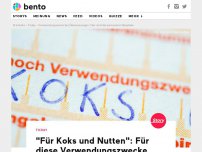 Bild zum Artikel: 'Für Koks und Nutten': Für diese Verwendungszwecke kann man Ärger mit der Polizei bekommen