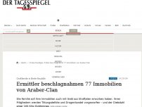 Bild zum Artikel: Ermittler beschlagnahmen 77 Immobilien von Araber-Clan