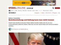 Bild zum Artikel: Medien in Trump-Zeiten: Berichterstattung und Haltung kann man nicht trennen