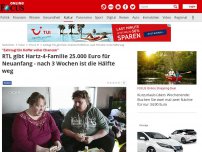 Bild zum Artikel: 'Zahltag! Ein Koffer voller Chancen' - RTL gibt Hartz-4-Familie 25.000 Euro für Neuanfang - nach 3 Wochen ist die Hälfte weg