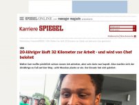 Bild zum Artikel: USA: 20-Jähriger läuft 32 Kilometer zur Arbeit - und wird von Chef belohnt