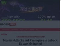 Bild zum Artikel: Messer-Attacke auf Passagiere in Lübeck: Es war ein Iraner!