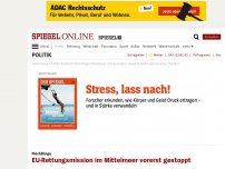 Bild zum Artikel: Flüchtlinge: EU-Rettungsmission im Mittelmeer gestoppt