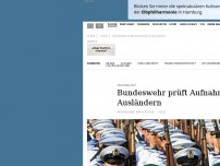 Bild zum Artikel: Personalnot: Bundeswehr prüft Aufnahme von Ausländern