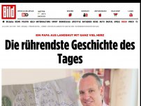 Bild zum Artikel: Papa mit ganz viel Herz - Die rührendste Geschichte des Tages ...