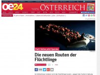 Bild zum Artikel: Die neuen Routen der Flüchtlinge