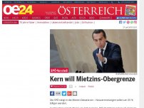 Bild zum Artikel: Kern will Mietzins-Obergrenze