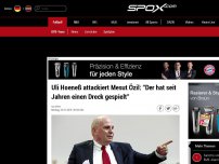 Bild zum Artikel: DFB-Team: Hoeneß-Rundumschlag gegen Özil: 'Der hat seit Jahren einen Dreck gespielt'