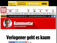 Bild zum Artikel: Kommentar - Verlogener geht es kaum