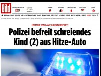 Bild zum Artikel: Eingesperrt! - Polizei befreit schreiendes Kind (2) aus Hitze-Auto