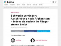 Bild zum Artikel: Schwedin verhindert Abschiebung nach Afghanistan – indem sie einfach im Flieger stehenbleibt