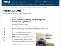 Bild zum Artikel: Junge Aktivistin verhindert Abschiebung eines Mannes nach Afghanistan