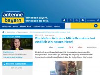 Bild zum Artikel: Die kleine Aria aus Mittelfranken hat endlich ein neues Herz!