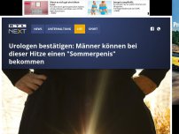 Bild zum Artikel: Urologen bestätigen: Männer können bei dieser Hitze einen 'Sommerpenis' bekommen