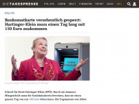 Bild zum Artikel: Bankomatkarte versehentlich gesperrt: Hartinger-Klein muss einen Tag lang mit 150 Euro auskommen