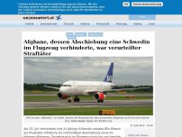 Bild zum Artikel: Afghane, dessen Abschiebung eine Schwedin im Flugzeug verhinderte, war verurteilter Straftäter