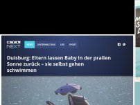 Bild zum Artikel: Duisburg: Eltern lassen Baby in der prallen Sonne zurück – sie selbst gehen schwimmen