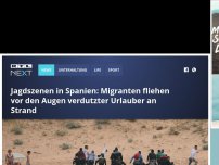 Bild zum Artikel: Jagdszenen in Spanien: Migranten fliehen vor den Augen verdutzter Urlauber an Strand