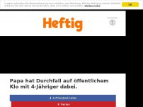 Bild zum Artikel: Papa hat Durchfall auf öffentlichem Klo mit 4-Jähriger dabei.