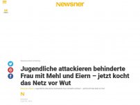 Bild zum Artikel: Jugendliche attackieren behinderte Frau mit Mehl und Eiern – jetzt kocht das Netz vor Wut