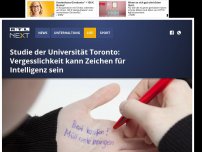 Bild zum Artikel: Studie: Vergesslichkeit kann Zeichen für Intelligenz sein