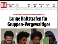 Bild zum Artikel: Frau geschändet - Lange Haftstrafen für Gruppen-Vergewaltiger