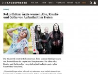 Bild zum Artikel: Rekordhitze: Ärzte warnen Alte, Kranke und Goths vor Aufenthalt im Freien