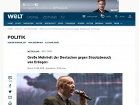 Bild zum Artikel: Große Mehrheit der Deutschen gegen Staatsbesuch von Erdogan