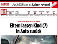 Bild zum Artikel: Bei 34 Grad - Eltern lassen Kind (7) in Auto zurück